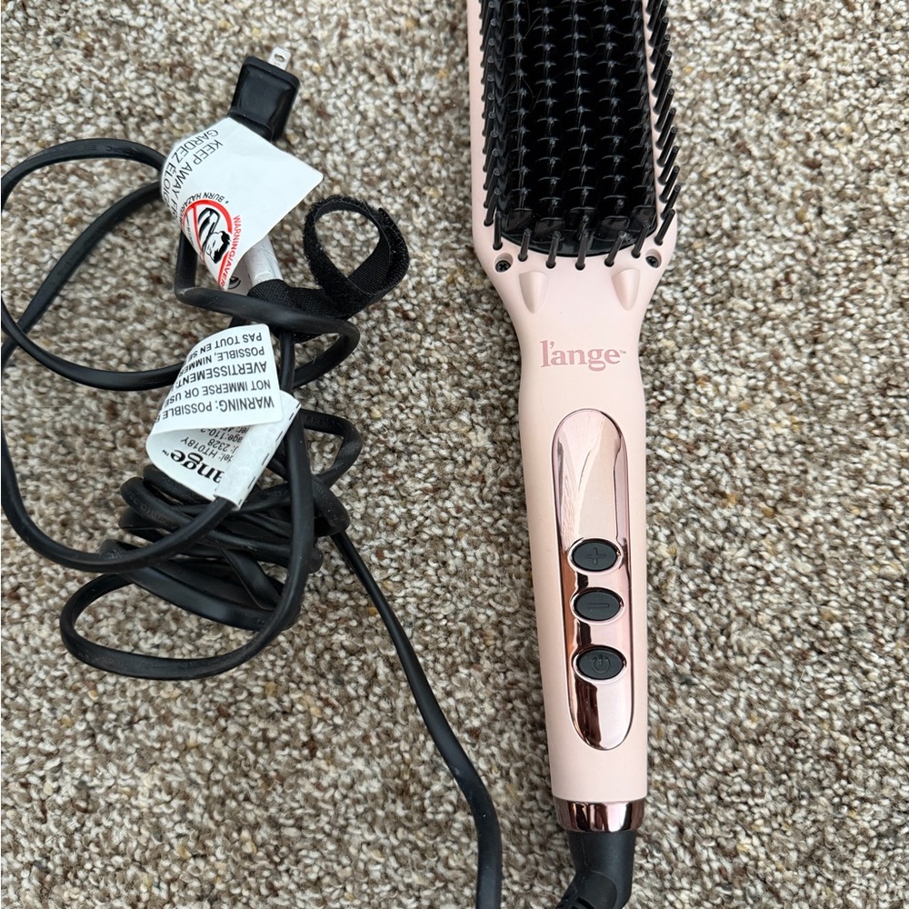 Lange Pink Hair Straightening Brush